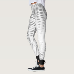 Gepunktetes Streifenmuster Leggings