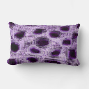 Gepunktetes Violett-Blau Lendenkissen