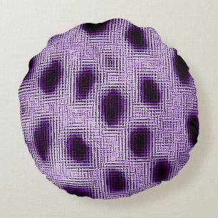 Gepunktetes Violett Rundes Kissen