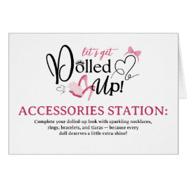 gepuppte Accessories Station: Folgekarte Karte