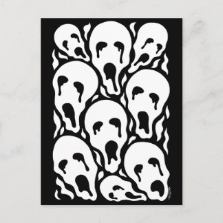 Gequälte Seelen seltsame Horror-Kunst Postkarte