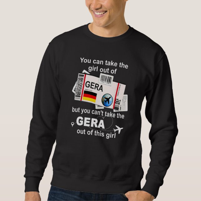 Gera Boarding Pass Gera Girl Gera Sweatshirt (Vorderseite)
