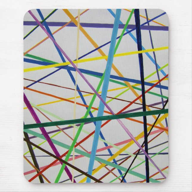 Gerade aber bunt mousepad (Vorne)