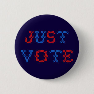 Gerade Abstimmungs-Querstich Button