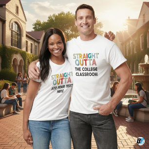 GERADE AUS - Fügen Sie hier Ihren Text ein/eigenes T-Shirt