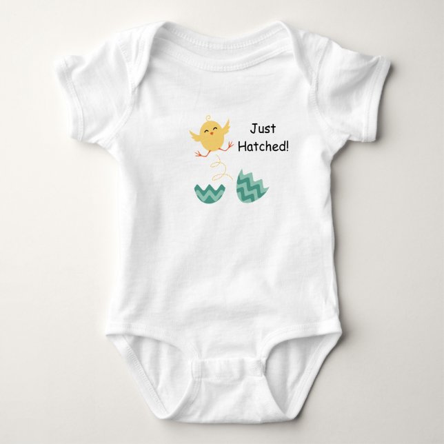 Gerade ausgebrütete Baby-Küken-Ausstattung Baby Strampler (Vorderseite)