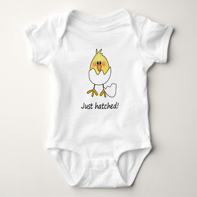 Gerade ausgebrütetes Baby Baby Strampler (Vorderseite)