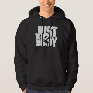 gerade bboy - Weiß beunruhigt Hoodie