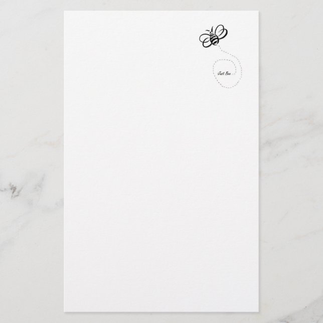Gerade Biene Briefpapier (Vorderseite)