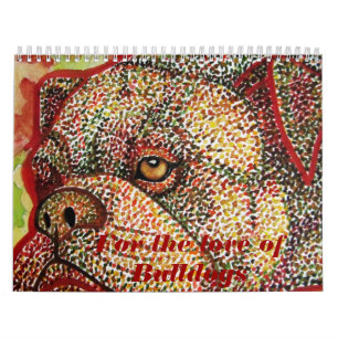 Gerade Bulldoggen Kalender