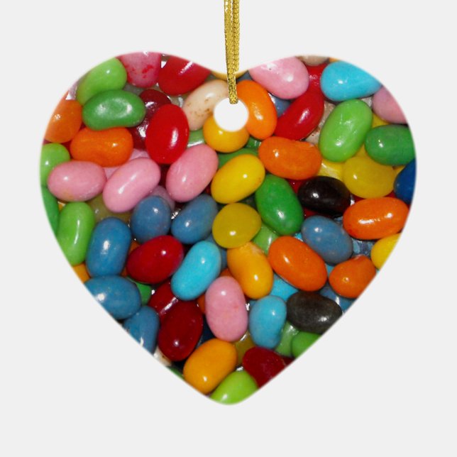 Gerade die Geleebonbons Keramikornament (Vorne)