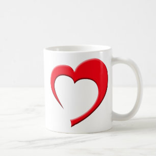 Gerade die Tasse des Herzens II (rot)
