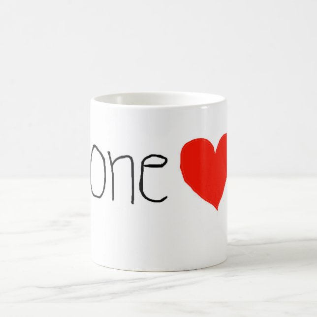 Gerade ein Herz! Kundenspezifische Kaffee-Tassen!! Kaffeetasse (Mittel)