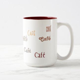 Gerade ein Kaffee Zweifarbige Tasse