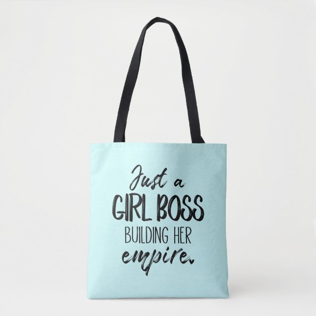 Gerade ein Mädchen-Chef-Gebäude ihre Reich-Tasche Tasche (Vorderseite)