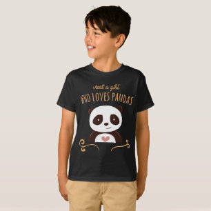 Gerade ein Mädchen das Liebepandas Shirt -