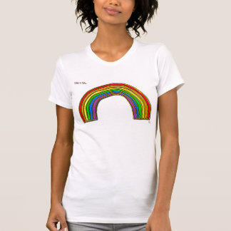 Gerade ein Stückchen… Regenbogenunterhemd T-Shirt