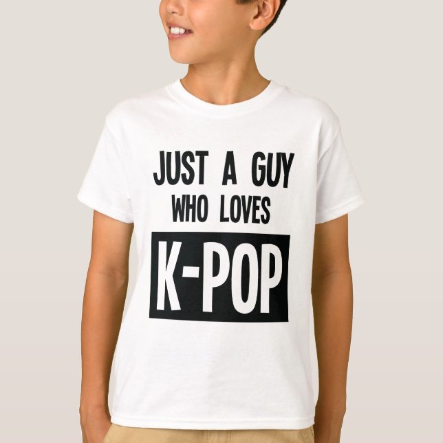 Gerade ein Typ der koreanischer Musik-Liebhaber T-Shirt (Vorderseite)