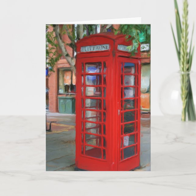 Gerade eine hallo Gruß-Karte Karte (Vorderseite)