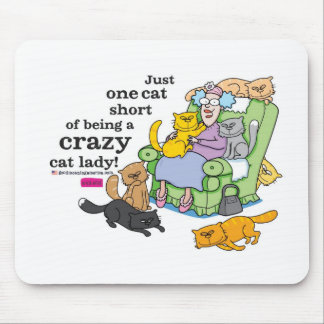 Gerade eine Katze kurz vom Sein eine verrückte Mousepad