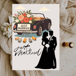Gerade erst Hochzeit Feierparty Einladung