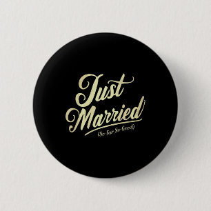 Gerade erst verheiratet bisher gut Vintage Frischv Button