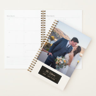 Gerade erst verheiratetes Geschenk-Foto-Kalender 2 Planer