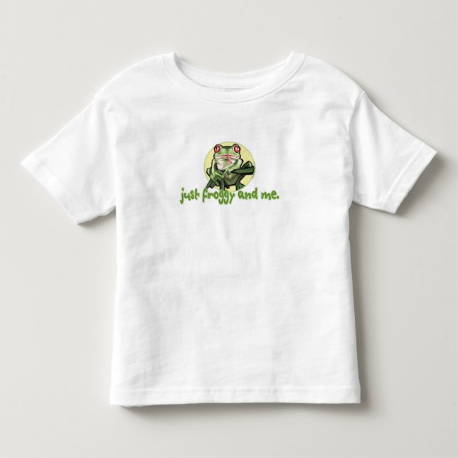 Gerade Froggy und ich. T - Shirt (Vorderseite)
