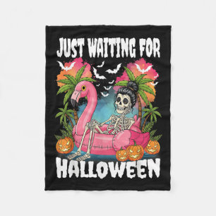 Gerade für Halloween Skeleton Spooky Summer Gewart Fleecedecke