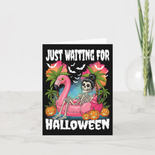 Gerade für Halloween Skeleton Spooky Summer Gewart Karte