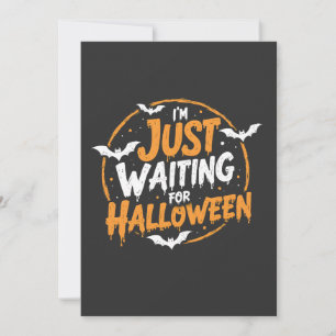 Gerade für Halloween Spooky Batty Geschenk Gewarte Dankeskarte
