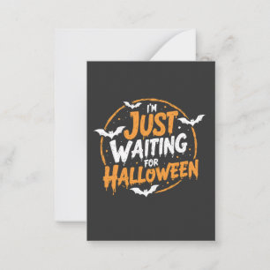 Gerade für Halloween Spooky Batty Geschenk Gewarte Mitteilungskarte