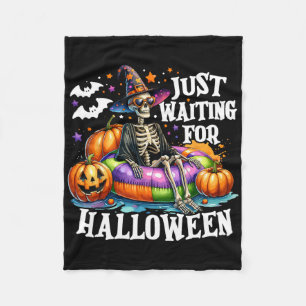 Gerade für Halloween Spooky Skeleton Summer Gewart Fleecedecke