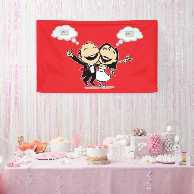 Gerade geheiratet banner (Party)