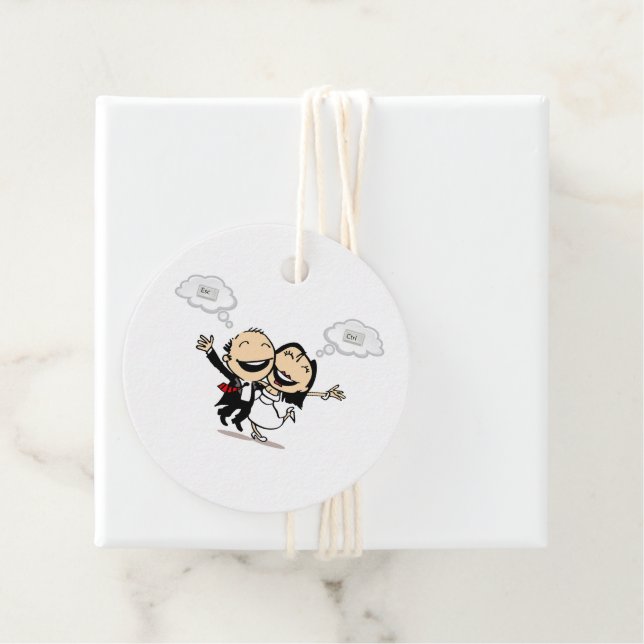 Gerade geheiratet geschenkanhänger (Beispiel)