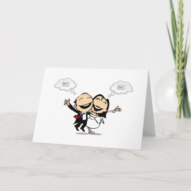 Gerade geheiratet karte (Vorderseite)