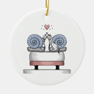 Gerade geheiratet keramik ornament