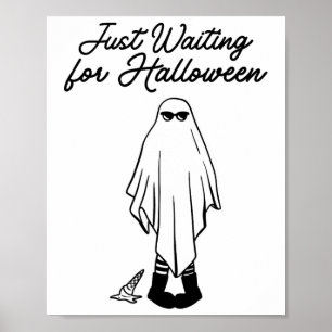 Gerade Gewartet für Halloween Spooky Ghost Summer Poster