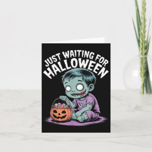 Gerade Gewartet Halloween Funny Halloween Zitat S Karte