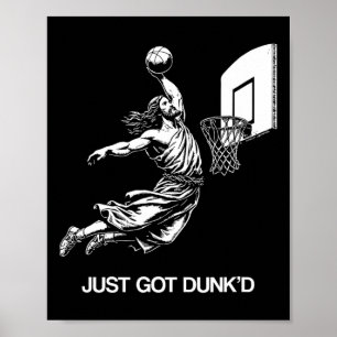 Gerade Got Dunked Funny Ptism Jesus spielen Sketch Poster