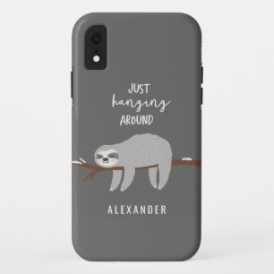 Gerade, hängend um hellen Sloth Cartoon des Spaß Case-Mate iPhone Hülle
