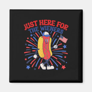 Gerade hier für die Dackeln 4. Juli Funny Hot Do Magnet