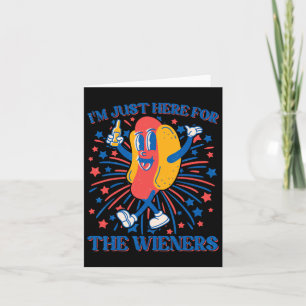 Gerade hier für die Dackeln Hot Dog Funny 4. Juli Karte