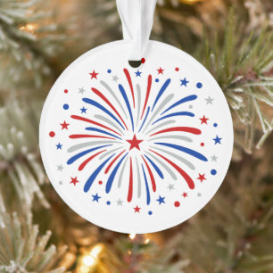 Gerade hier für Feuerwerke lustig für ein Paar Ornament