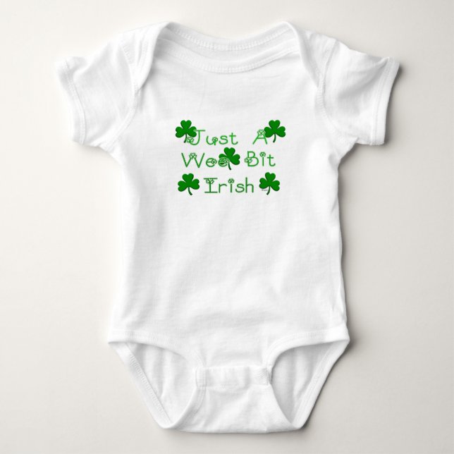 Gerade kleinen Stückchen-Iren Baby Strampler (Vorderseite)