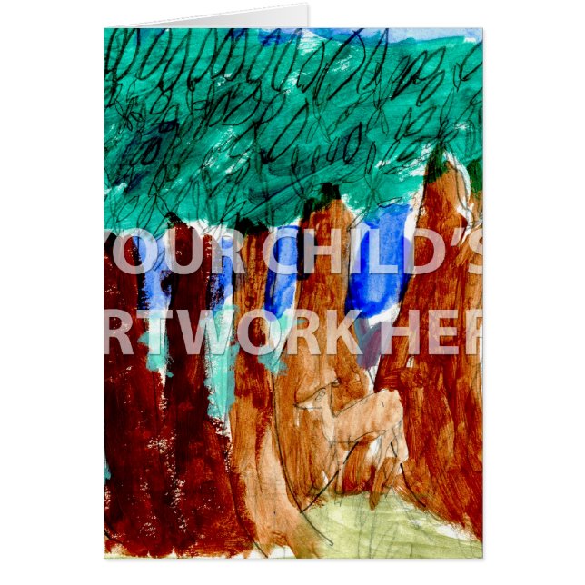 Gerade Kunst-Karte $3,15 (Vorne)