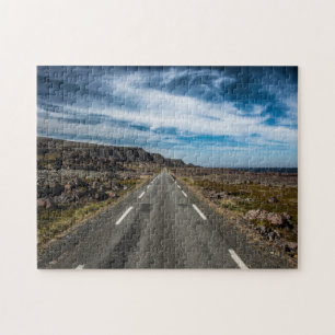 Gerade landschaftliche Straße Landschaftsfoto