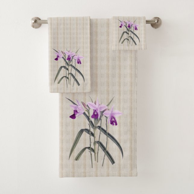 Gerade Orchideen-Bad-Tuch-Set Badhandtuch Set (Insitu)