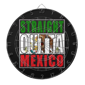 Gerade Outta Mexiko Flagge Dartscheibe
