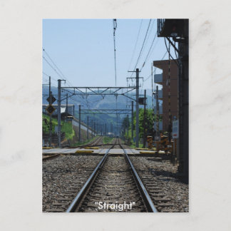 Gerade - Postkarte